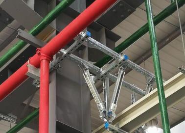 集宁该抗震支架的整体式支吊架结构协调性好